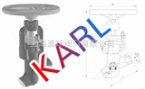 KARL进口高温高压截止阀、蒸汽、热媒油系统用阀门